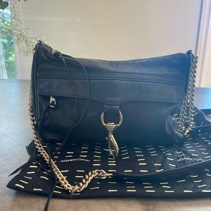 Rebecca Minkoff crossbody black bag. Gold hardware.
